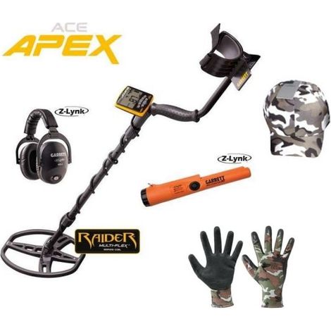 Garrett APEX Wireless con Piastra Raider + Fall Pack