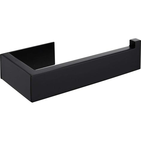 Porte Papier Toilette sans Percage 304 Acier Inoxydable Noir Mat (1/5)