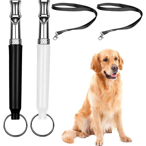 2 Pièces Sifflet de Rappel pour Chien, Sifflet Ultrason Chien, Fréquence Ultra-Haute Silencieuse, Outil de Rappel Sifflet Chien, Sifflet Réglable, Idéal pour l’Entraînement des Chiens (1/5)