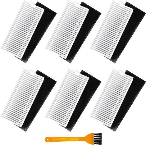 Filtres HEPA de rechange pour aspirateurs robots Tikom G8000, G8000 Pro, Honiture G20 et Laresar Evol 3 avec brosse. (1/5)