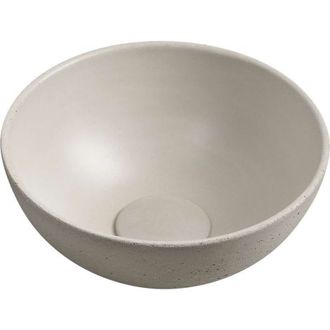 Sapho Small - Aufsatz-Handwaschbecken, Durchmesser 26 cm, ohne Überlauf, Sand MR26014