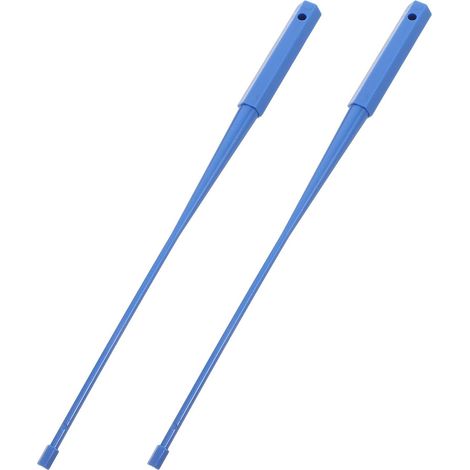 2 barres de réglage de position, moteur tubulaire, plastique bleu (1/5)