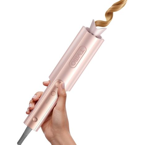 Boucleur a Cheveux Fer a Boucler Automatique, Fer à Friser Automatique Grandes Boucles 25 mm Beach Waves Bigoudi pour Cheveux Longs Anti-Brûlure Hair Curler Chauffage Rapide, Or Rose (1/5)