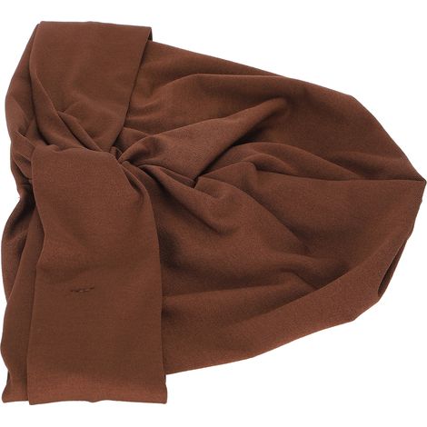 Turban en Jersey pour Femme - Cache-Cheveux Confortable - Accessoire Modeste Musulman - Couleur Marron (1/5)