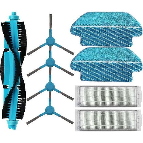 Balai à franges avec chiffons de rechange pour aspirateur, lot de peaux de lavage, accessoires de nettoyage pour sols, compatible avec serpillière à rouleau, tissu microfibre, usage domestique (1/5)