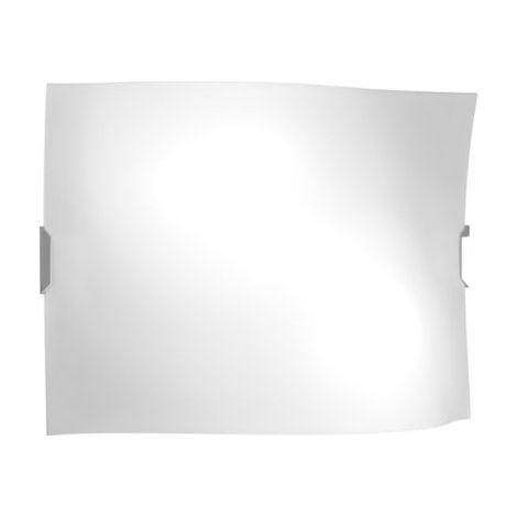 Applique vetro top light wing 1044 35 e27 led vetro curvo satinato