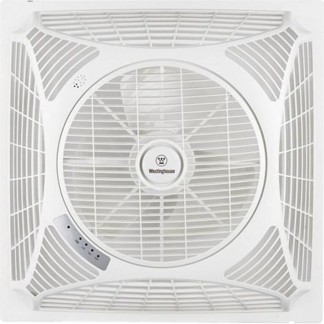 Ventilatore da Soffitto Westinghouse Windsquare Bianco Design Piatto (1/5)