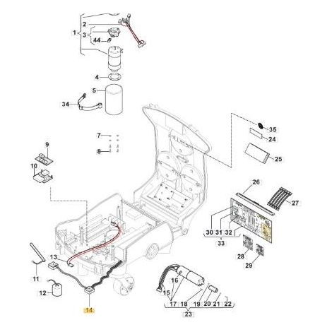 HEBEKARTE (L200L - L300 V15) ORIGINAL STIGA - 112600142/0
