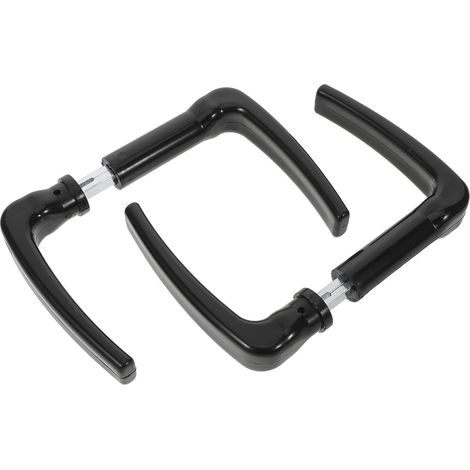 Poignée de portail européenne 2pcs en fer avec système de goupilles - poignée rustique pour porte d'abri - installation facile en extérieur (1/5)
