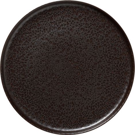 Assiette plate Ø 33 cm metallic brown ROCKZZERO - Was Germany