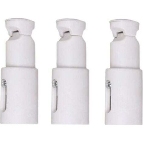 3 Pièces Fixations pour Radiateur Sèche Serviette. Support de Fixation pour Radiateur. Convient aux Radiateurs de Salle de Bains Droits ou Courbés