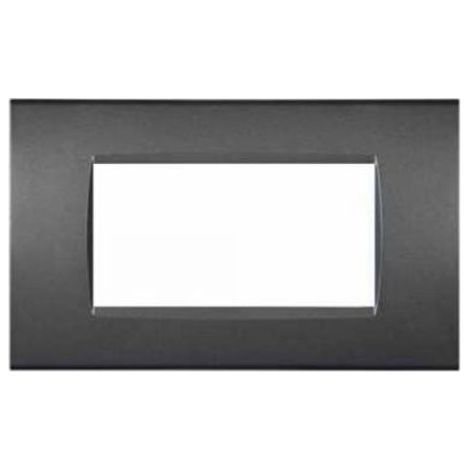 Mapam Serie elettrica Compatibili serie Bticino Living International (ART) Placca 4 Moduli nero antracite