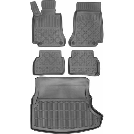 Juego de alfombrillas para coche y maletero para Mercedes Clase C IV S205 Estate a partir de 2013.