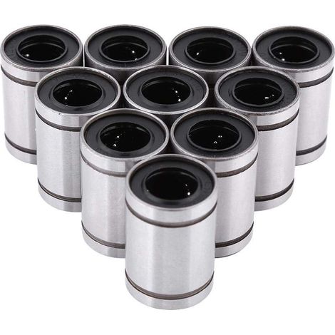 10pcs LM12UU 12mm Roulement À Billes Linéaire Douille Double Scellé pour Rod 3D Imprimante CNC Pièces (1/5)