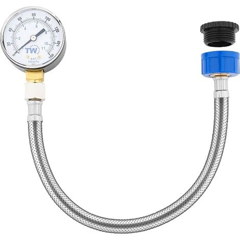 Water Pressure Meter - 0-11 Bar / 0-160 PSI (1/5)