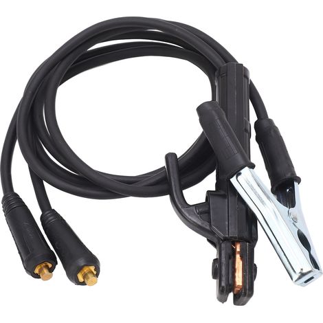 Portaelectrodos de soldadura de latón de 200 A con pinza de tierra y cable de 1,5 m para uso doméstico y en astilleros. (1/5)