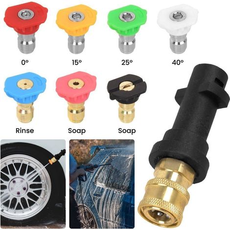 Geeignet für Kärcher K2 K3 K4 K5 K6 K7 Hochdruckreiniger, Spritzpistolen, Düsen und Adaptersets. (1/4)