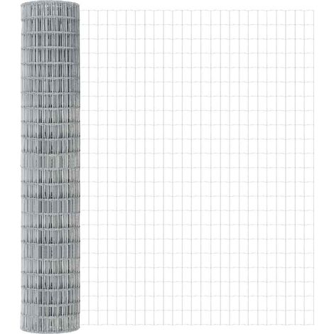 Grillage rouleau， Clôture Euro Argent 1.5 x 10 m (1/5)
