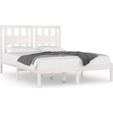 Maison Exclusive - Giroletto Bianco in Legno Massello di Pino 200x200 cm (1/5)