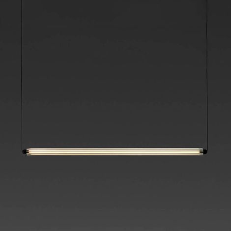 LUMINA 900 1L Sospensione orizzontale nera incasso senza cornice 12W 2700K (1/3)