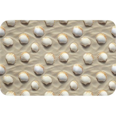 TAPIS DE TOILETTE Coquillages - Sable - Maritime 60x40 cm
