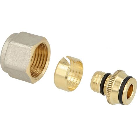 Lot de 2 raccords à bague de serrage, femelle 1'' (26/34) pour tube multicouche Ø26