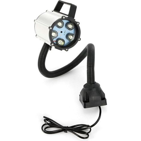 Fixed Base LED Lámpara de trabajo impermeable / Lámpara de trabajo industrial con brazo de luz magnético y flexible (5 W 220 V)