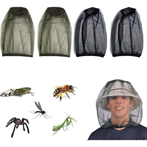 lot De 4 Tte De Moustiquaire Pour Le Visage Housse De Protection Contre Les Moustiques Tte De Moustique Net Tte De Moustique Casquette Protection (1/4)