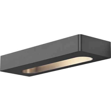 Applique LED HELIOS 13W Biemissione IP54 3000K Colore Titanio - Design Minimalista e Compatto per Illuminazione Interni - Rossini Group (1/4)