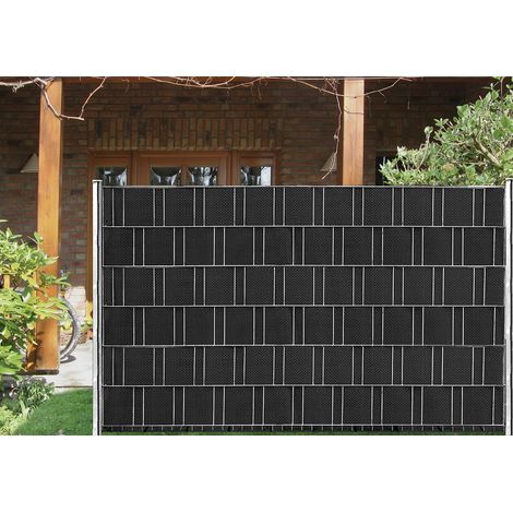 PVC Gew-Sichtsch-Streifen 5 St 2550x190mm, Rattan-anthr.