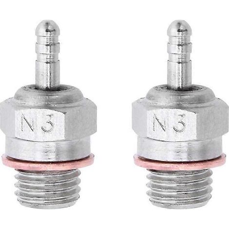 2 Stück Glühkerzen Hot Spark Vertex SH Motorteile Zubehör für Nitro Truck Ersatz OS RC Car HSP 70117 N3-JXLGV (1/5)