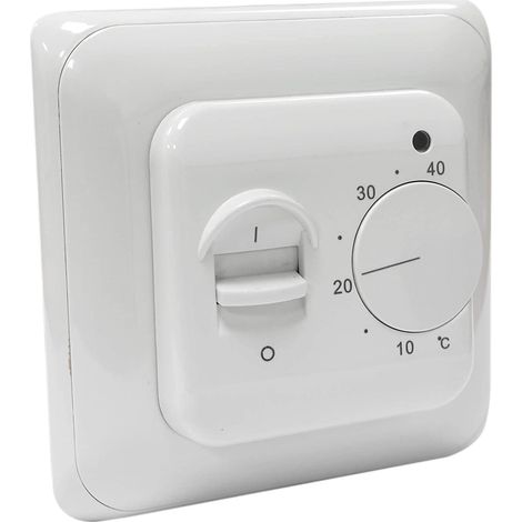 Termostato ambiente per riscaldamento elettrico a pavimento con sonda, AC 220V 16A, regolatore meccanico per riscaldamento a pavimento - ALTRO (1/2)