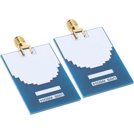 2Pcs Module de Positionnement UWB004 avec Connecteurs SMA Femelle 3.3GHz-9.9GHz 50Ω pour Système de Localisation Intérieure