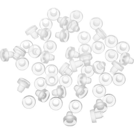 Lot de 50 Patins de Protection pour Pieds de Chaise Meuble en Plastique, Anti-Casse Bruit pour Salon et Maison (1/5)