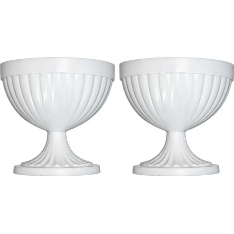 Lot de 2 demi vases muraux, pots fleurs suspendus, pour la maison, le bureau, salle bain, un magasin (1/5)