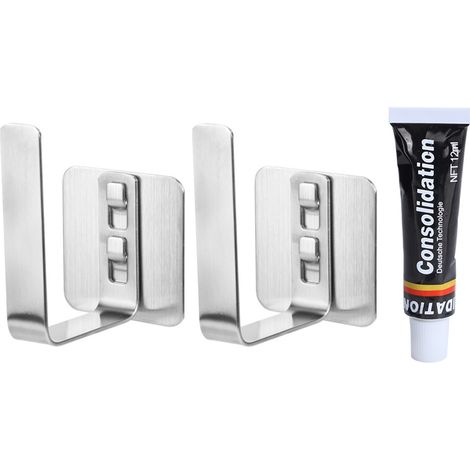 2 supports muraux pour planche à découper, couvercle de casserole et ustensiles de cuisine, rack de rangement en acier