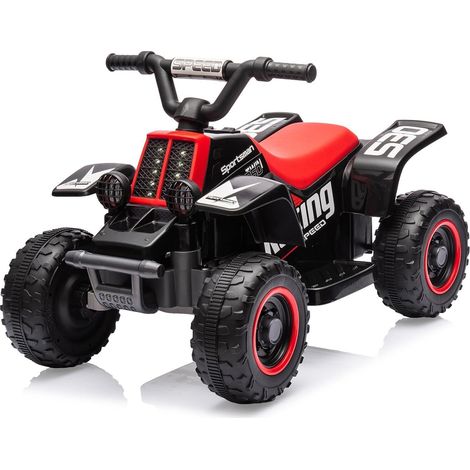 Lunsy – Quad électrique enfant 6V avec musique – Repose-pieds – Autonomie 50 min – Dimensions 70x42x45 cm – Pour enfants de 3 à 8 ans (1/5)