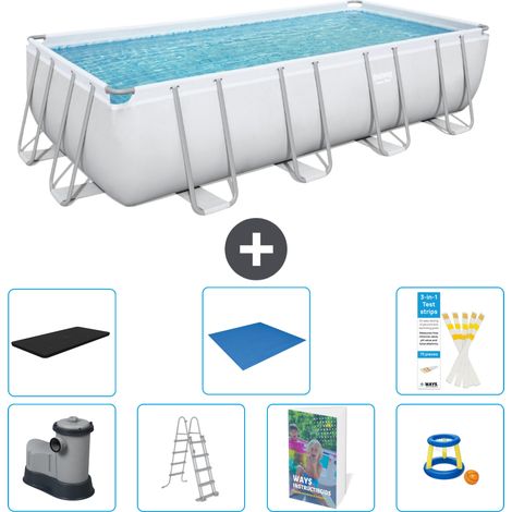 Bestway Bestway Power Steel Rectangulaire - 549x274x122 cm - 8-pièces  S568 (1/4)