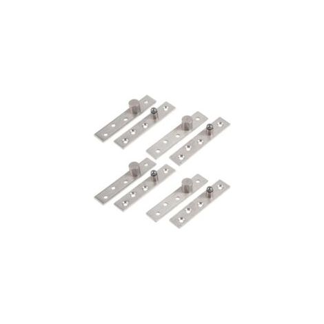 Quatre charnières de porte rotatives à 360 degrés, charnières à pivot dissimulées en acier inoxydable de 95 mm d'épaisseur, charnières rotatives robustes, adaptées aux armoires à chaussures et aux arm