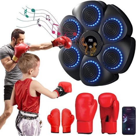 Macchina musicale per boxe, a parete con LED e Bluetooth, 18 velocità (1/5)