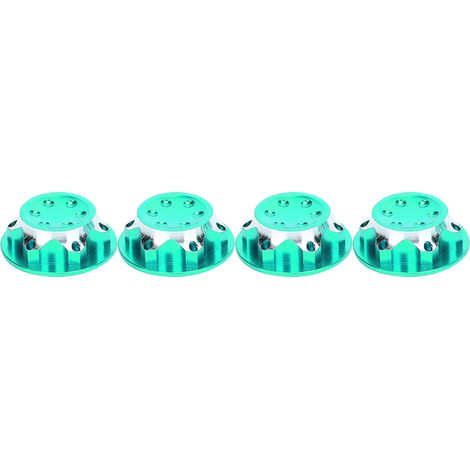 4 écrous de jante anti-poussière 21 mm/0,8 po, accessoire en alliage d'aluminium, compatibles avec les voitures RC AGAMA 1/8 (vert). (1/5)