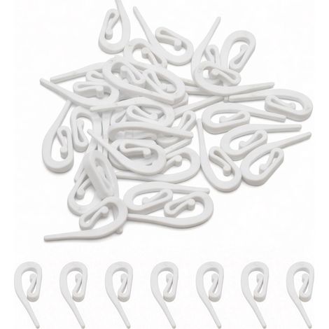 100-teiliges Set mit Gardinenband, Kunststoffhaken, Bohnensprossenhaken, schlangenförmigen Gardinenbandhaken und Autogardinen (1/5)