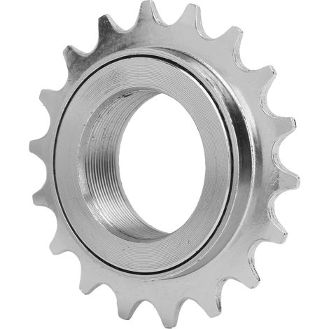Plateau de Vélo Monovitesse pour Bicyclette Pliable - Rotation Fluide et Silencieuse - Revêtement Argenté (1/5)