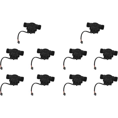10 capteurs de débit d'eau DN25 DC3,5-24 V 1 pouce 2-100 L/min, débitmètre à effet Hall, compteur de débit pour pompe à chaleur et chauffe-eau. (1/5)