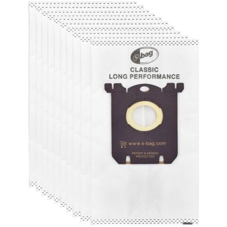 Lot de 10 sacs d'aspirateur compatibles avec les sacs Electrolux S, filtration efficace pour un air plus pur et installation facile-AquaForge (1/5)