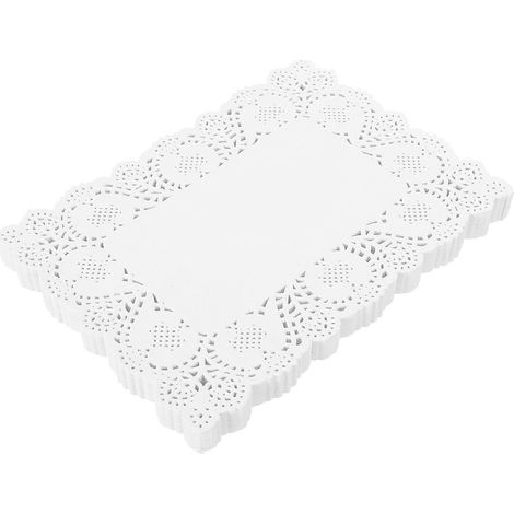 Napperons ronds en dentelle, tapis de gâteau en papier pour décoration, environ 150 feuilles (1/5)