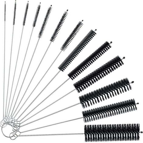 Goupillon Biberon, 13 Pièces Goupillon, Goupillon Nettoyage, Tube Brosse De Nettoyage, Brosse Biberon Bébé, Goupillon Bouteille, pour Bébé Biberon Paille e Bouilloire Clavier (1/4)