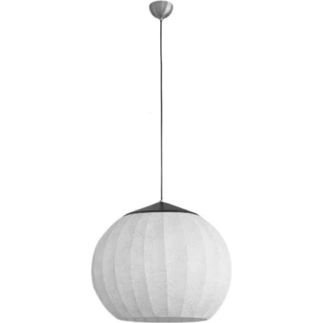 Lustre en tissu à boule de lanterne, nouveau style chinois, simple et créatif - Adjustable 40in Hanging Fixture for Living Room, Dining Room, Bedroom, and More