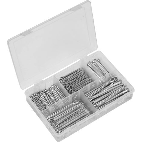 Ab003sp Split broches Assortiment 230pc Grandes tailles impérial et métrique