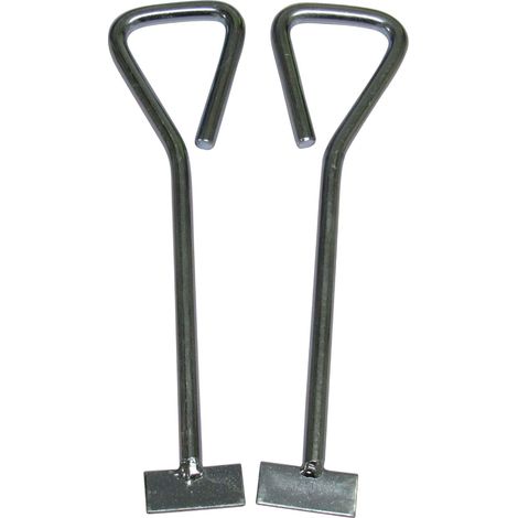 Inspection Cover Manhole Lifting Keys X2 12" (Man Hole Drain Lid Lifter)